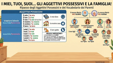 Video- Italian possessive adjectives: gli aggettivi possessivi e la famiglia