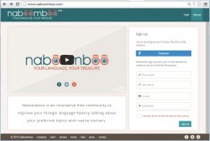 Language exchange platform: Naboomboo