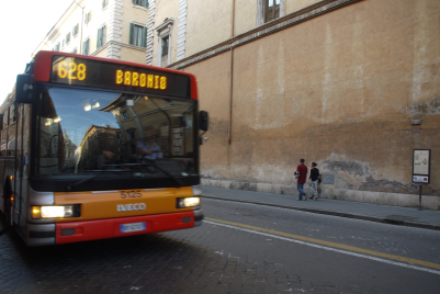 A bus lover in Rome