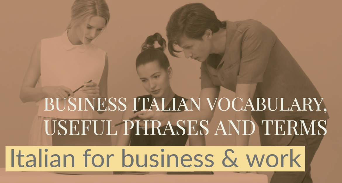 Italiano al lavoro: vocabolario