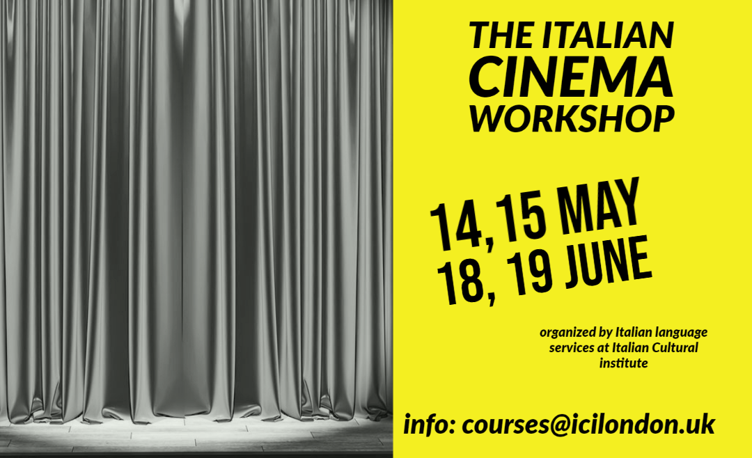 Save the date: Cinema workshop 14, 15 May- 18,19 June