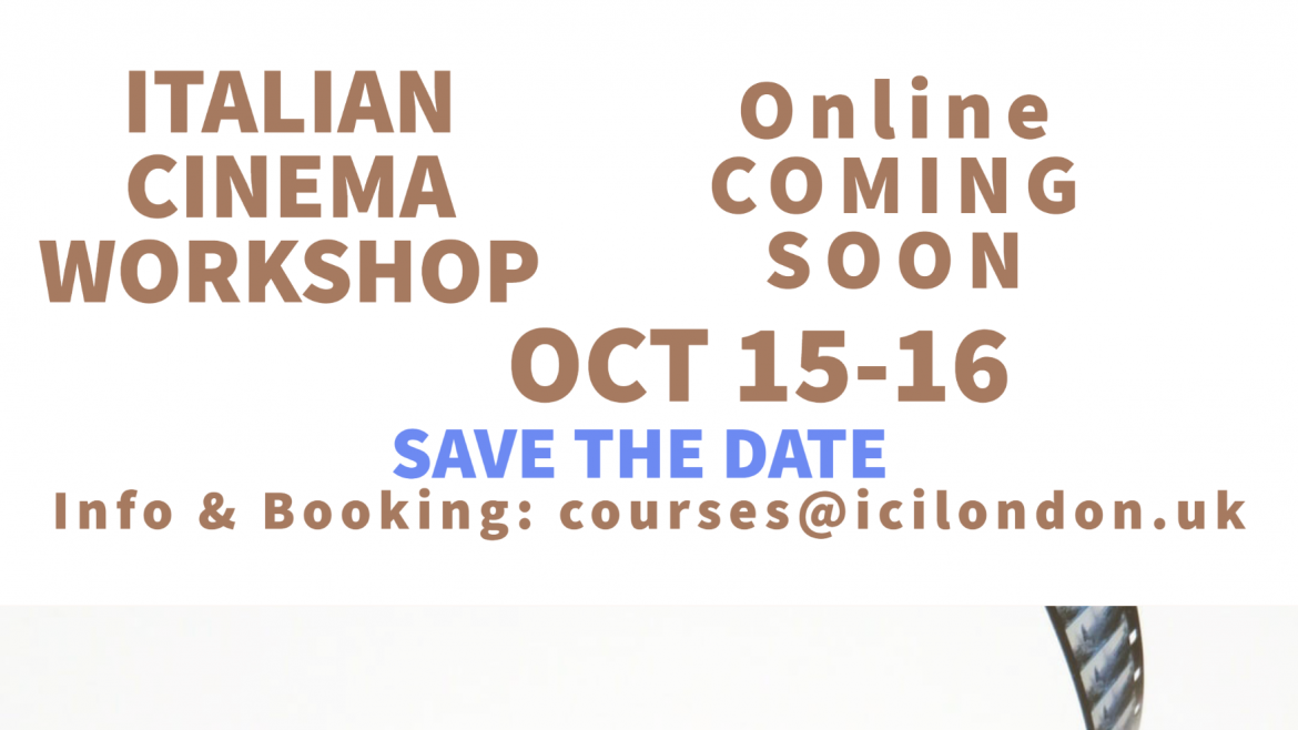 Save the date: 15-16 October- Cinema workshop