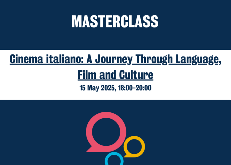 Thursday 15 May Cinema italiano masterclass @ King’s College Strand Campus