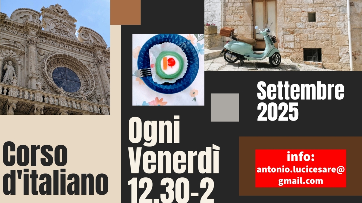 Cultura e Conversazione: Italian Over Friday Lunch