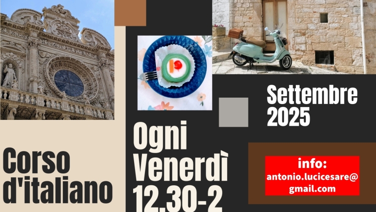 Cultura e Conversazione: Italian Over Friday Lunch