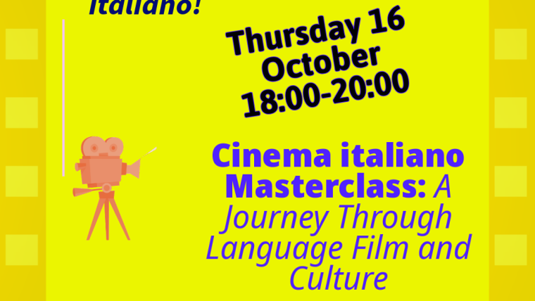 16 October Cinema italiano masterclass @ King’s College Strand Campus