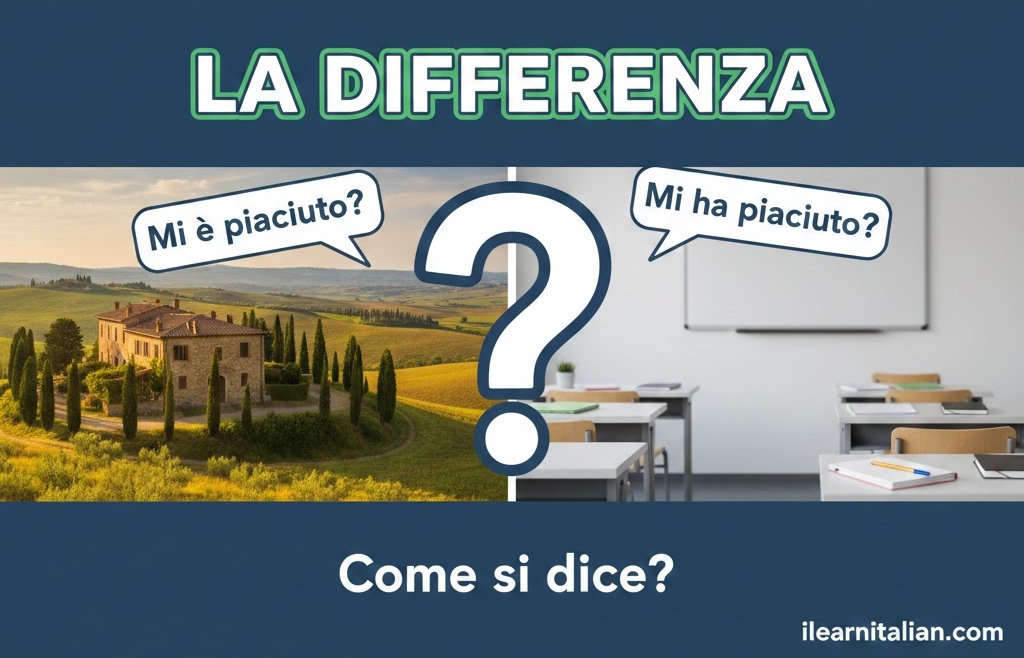 Come si dice: mi ha piaciuto o mi è piaciuto. Sai usare il verbo piacere al passato prossimo?