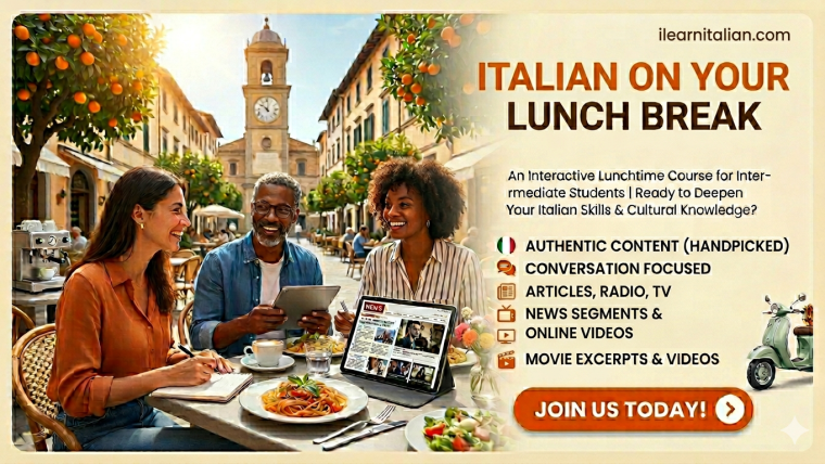 Cultura e Conversazione: Italian Over Friday Lunch